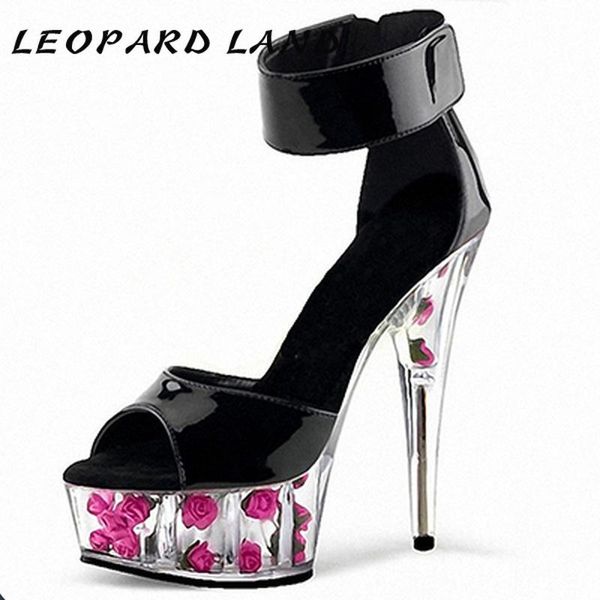 heels patent leather classic buckle fish mouth rose bag crystal sandals super high lyp, Black
heels patent leather classic buckle fish mouth rose bag crystal sandals super high lyp, Black