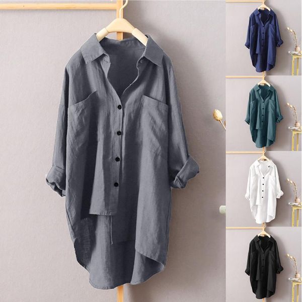 women's blouses & shirts white linen shirt women long sleeve summer work wear blouse female with pocket
women's blouses & shirts white linen shirt women long sleeve summer work wear blouse female with pocket