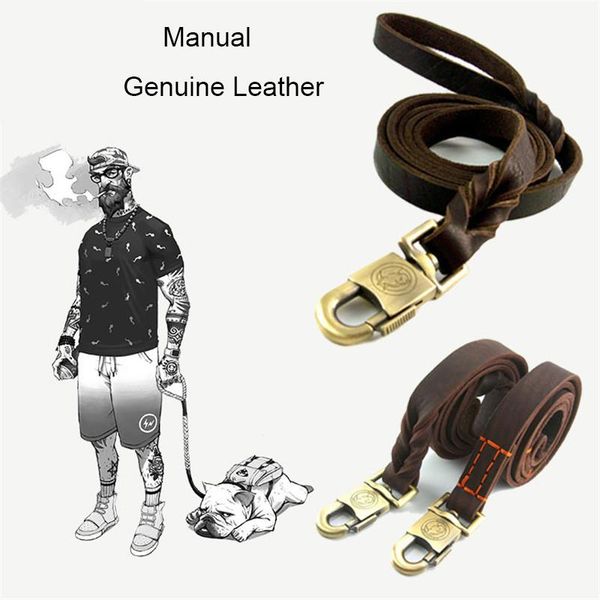 dog collars & leashes brown genuine leather leash 0.9/1.2/1.5m length 2.5cm width rope braided for large dogs pet products
dog collars & leashes brown genuine leather leash 0.9/1.2/1.5m length 2.5cm width rope braided for large dogs pet products