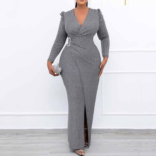 casual dresses elegant striped long dress office lady ol work wear vintage puff sleeve autumn maxi slit for women v neck, Black;gray
casual dresses elegant striped long dress office lady ol work wear vintage puff sleeve autumn maxi slit for women v neck, Black;gray