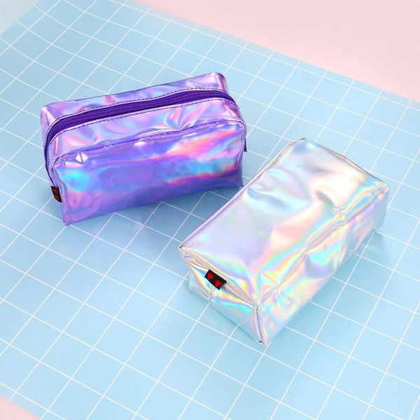 3 colors fashion holographic pencil case cosmetic makeup pouch storage zipper purse bag bags & cases
3 colors fashion holographic pencil case cosmetic makeup pouch storage zipper purse bag bags & cases