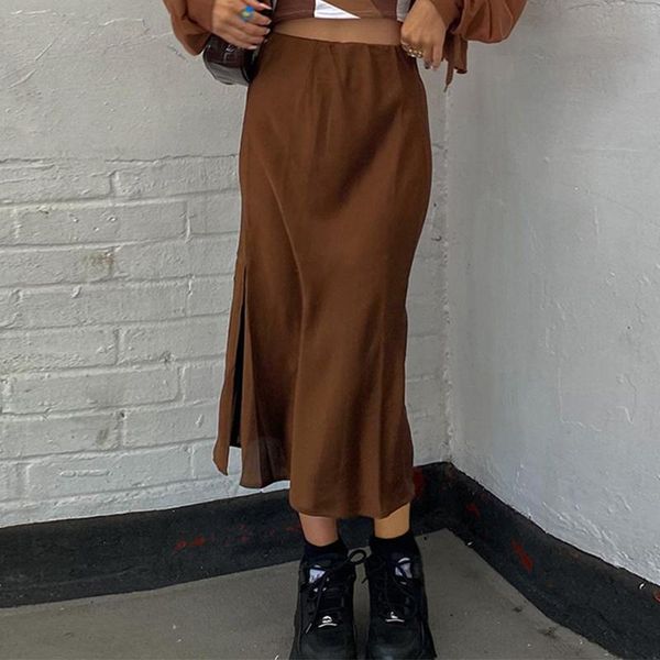 skirts y2k fashion high waist brown satin midi e-girl streetwear solid split a-line vintage skirt cute outfits harajuku, Black
skirts y2k fashion high waist brown satin midi e-girl streetwear solid split a-line vintage skirt cute outfits harajuku, Black