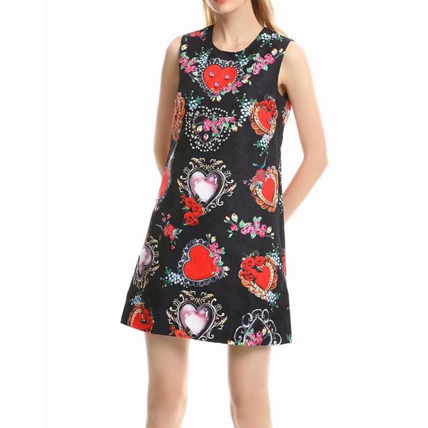 casual dresses street est high fashion 2021 designer runway dress women's sleeveless diamonds beaded vintage floral print tank, Black;gray
casual dresses street est high fashion 2021 designer runway dress women's sleeveless diamonds beaded vintage floral print tank, Black;gray