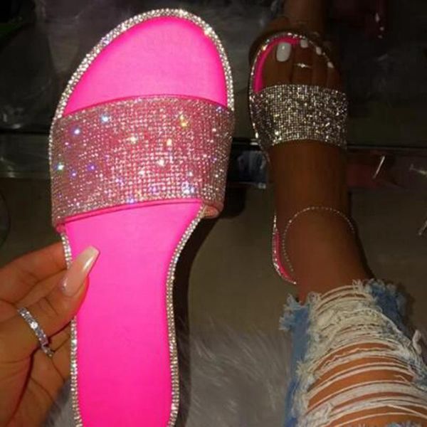 slippers adisputent summer women crystal glitter flat soft bling female candy color flip flops outdoor ladies slides beach shoes, Black
slippers adisputent summer women crystal glitter flat soft bling female candy color flip flops outdoor ladies slides beach shoes, Black