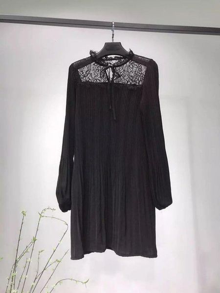 casual dresses elfbop ladies hollow out lace patchwork short mini pleated dress with long sleeve & neck shoestring ties, Black;gray
casual dresses elfbop ladies hollow out lace patchwork short mini pleated dress with long sleeve & neck shoestring ties, Black;gray