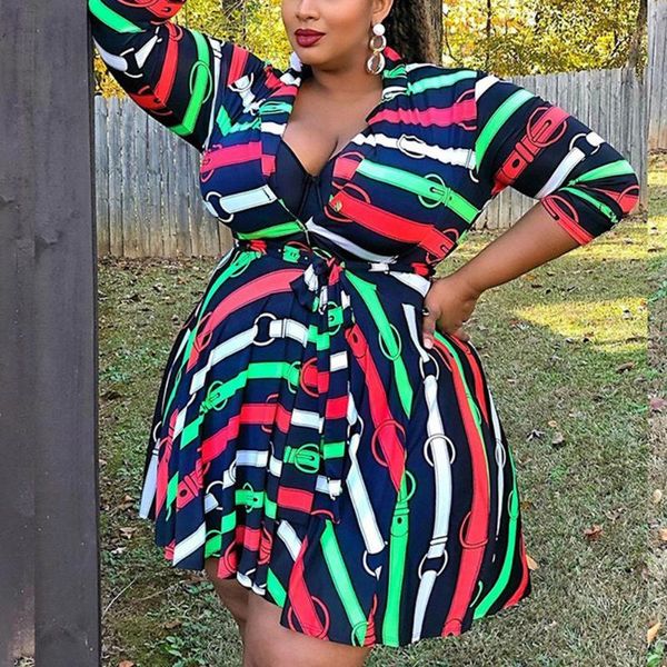 casual dresses african 4xl 5xl big size dress for women printed full sleeve turn down collar a line knee length fashion vestidos mujer, Black;gray
casual dresses african 4xl 5xl big size dress for women printed full sleeve turn down collar a line knee length fashion vestidos mujer, Black;gray