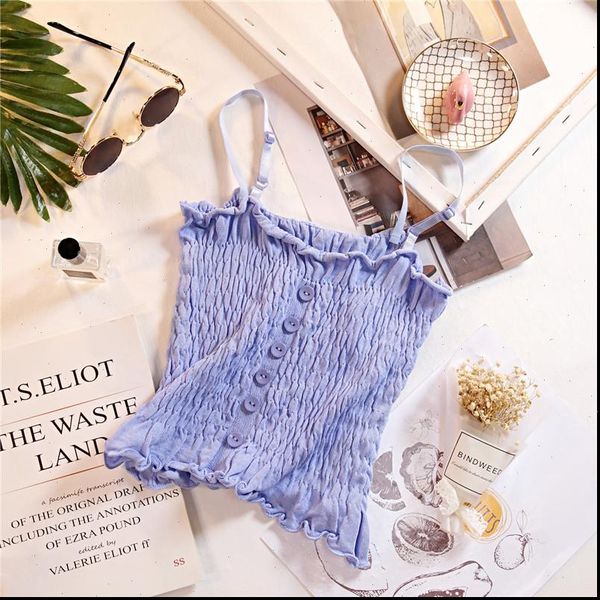 purple flounce hem knitted women tank cute crop buttons camisole sleveeless spaghetti for, White
purple flounce hem knitted women tank cute crop buttons camisole sleveeless spaghetti for, White
