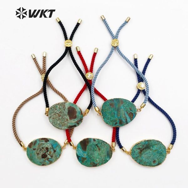 charm bracelets wt-b414 wkt wholesale natural stone green ocean with rope chain adjustable for female jewelry making1, Golden;silver
charm bracelets wt-b414 wkt wholesale natural stone green ocean with rope chain adjustable for female jewelry making1, Golden;silver