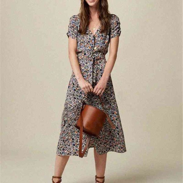 casual dresses floral print elegant midi women v neck puff sleeve buttons up a line chic summer retro long robe mumc, Black;gray
casual dresses floral print elegant midi women v neck puff sleeve buttons up a line chic summer retro long robe mumc, Black;gray