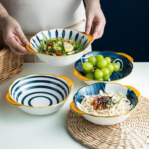 bowls creative japanese-style tableware machine-printed underglaze ceramic dish 8.5 inch double ear round baking pan deep
bowls creative japanese-style tableware machine-printed underglaze ceramic dish 8.5 inch double ear round baking pan deep