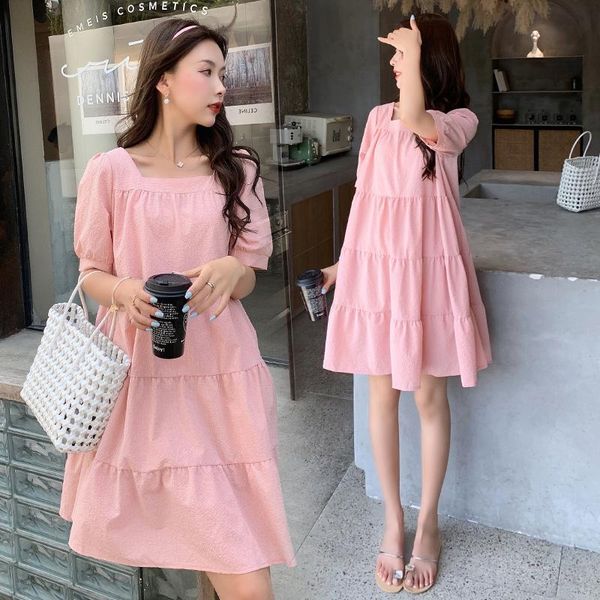 maternity dresses make pregnant women summer wear short-sleeved web celebrity loose off long sweet woman in the dress, White
maternity dresses make pregnant women summer wear short-sleeved web celebrity loose off long sweet woman in the dress, White