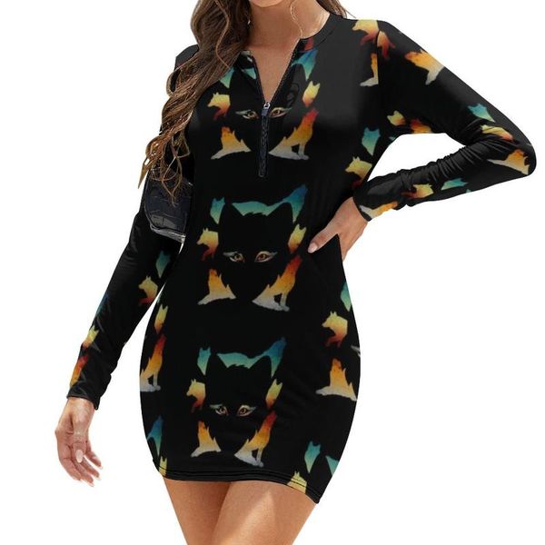 casual dresses wolf dress long sleeve party bodycon girl longsleeve polyester one-piece, Black;gray
casual dresses wolf dress long sleeve party bodycon girl longsleeve polyester one-piece, Black;gray