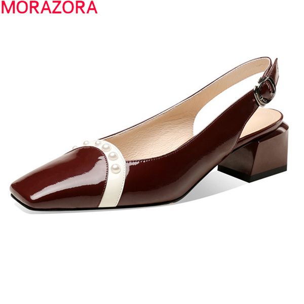 morazora plus size 33-41 women sandals genuine leather ladies single shoes summer shallow square heels party dress shoes 210506, Black
morazora plus size 33-41 women sandals genuine leather ladies single shoes summer shallow square heels party dress shoes 210506, Black