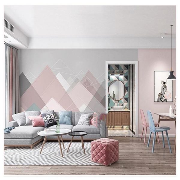 wallpapers custom 3d wallpaper mural nordic simple pink geometric lines family bedroom living room dining background
wallpapers custom 3d wallpaper mural nordic simple pink geometric lines family bedroom living room dining background