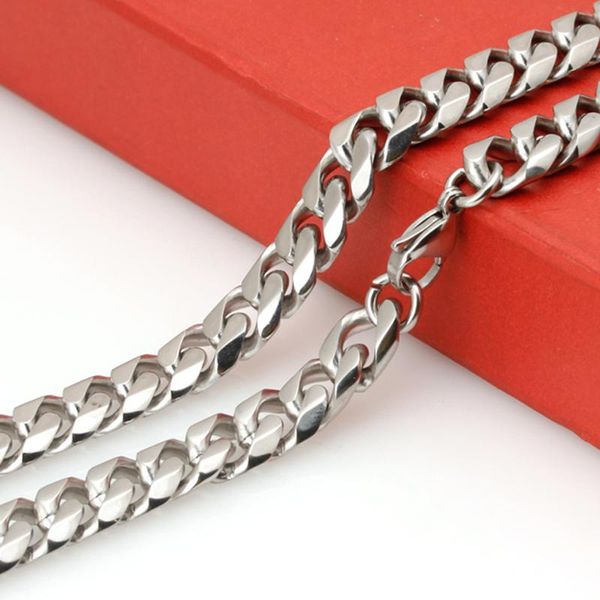 chains hip hop men's 6/8/10mm 316l stainless steel curb cuban link chain necklace for men women jewelry charms gift, Silver
chains hip hop men's 6/8/10mm 316l stainless steel curb cuban link chain necklace for men women jewelry charms gift, Silver