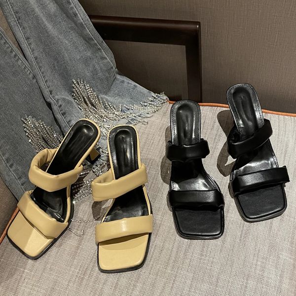 2021 new women slippers open toe heel slides ladies thin high heels sandals slippers shoes for woman fashion dress pumps shoes, Black
2021 new women slippers open toe heel slides ladies thin high heels sandals slippers shoes for woman fashion dress pumps shoes, Black