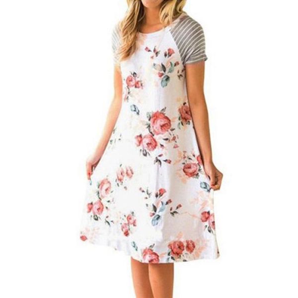women's sleepwear ladies summer nightgowns casual home wear women floral printed short-sleeved dress, Black;red
women's sleepwear ladies summer nightgowns casual home wear women floral printed short-sleeved dress, Black;red