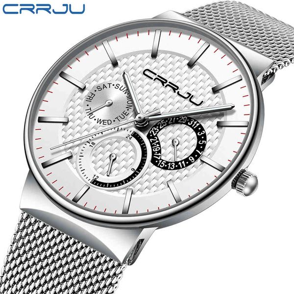 mens watches crrju brand luxury waterproof ultra thin date clock male steel strap casual quartz watch white sport wristwatch 210517, Slivery;brown
mens watches crrju brand luxury waterproof ultra thin date clock male steel strap casual quartz watch white sport wristwatch 210517, Slivery;brown