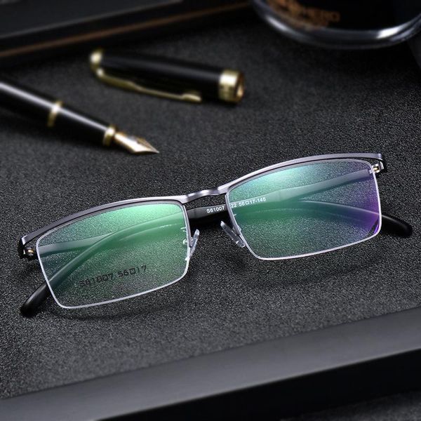 fashion sunglasses frames half rim metal frame eyewears for man business style browline ultra light square shape myopia spectacles, Black
fashion sunglasses frames half rim metal frame eyewears for man business style browline ultra light square shape myopia spectacles, Black