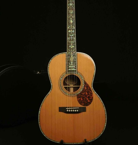 custom grand 39 inch solid cedar ooo shape acoustic guitar real abalone ebony fingerboard rosewood back sides
custom grand 39 inch solid cedar ooo shape acoustic guitar real abalone ebony fingerboard rosewood back sides