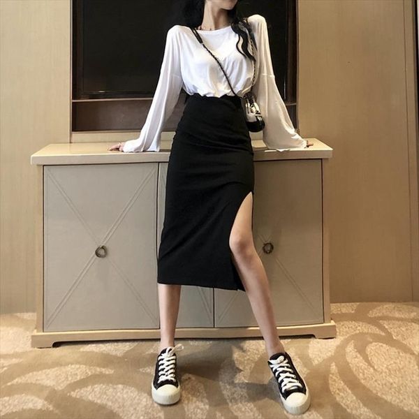 goohojio solid color women skirt high waist long autumn thin elegant woman casual vintage chic urban womens hip, Black
goohojio solid color women skirt high waist long autumn thin elegant woman casual vintage chic urban womens hip, Black