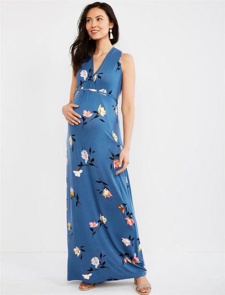 maternity dresses summer 2021 v-neck breast-feeding printed long sleeveless dress for pregnant women, White
maternity dresses summer 2021 v-neck breast-feeding printed long sleeveless dress for pregnant women, White