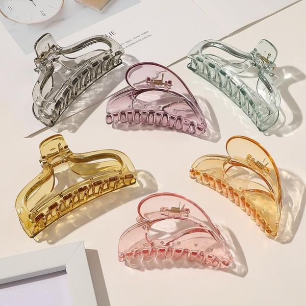 hair clips & barrettes 1pc korean big transparent fashion plastic hairpins barrette headwear for women girls accessories, Golden;silver
hair clips & barrettes 1pc korean big transparent fashion plastic hairpins barrette headwear for women girls accessories, Golden;silver