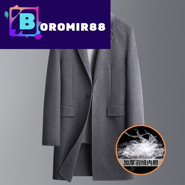 wear jacket down autumn and winter down liner tweed men's cashmere coat medium long double-sided tweed wool coat large, Black
wear jacket down autumn and winter down liner tweed men's cashmere coat medium long double-sided tweed wool coat large, Black