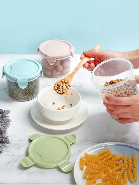 storage bottles & jars 600/800/1000 ml pp food box clear container with pour lids kitchen jar dried grains tank plastic
storage bottles & jars 600/800/1000 ml pp food box clear container with pour lids kitchen jar dried grains tank plastic