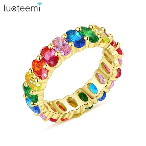 cluster rings luoteemi arrival colorful rainbow oval stone wedding engagement for women fashion jewelry baguette enternity anel gift, Golden;silver
cluster rings luoteemi arrival colorful rainbow oval stone wedding engagement for women fashion jewelry baguette enternity anel gift, Golden;silver