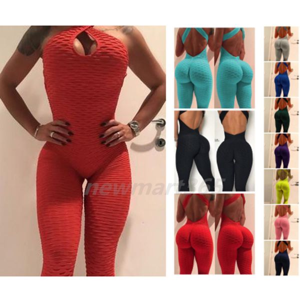 jumpsuit women yoga leaky back cross one-piece jacquard bubble pants leisure fitness hip sports multicolor, Gray
jumpsuit women yoga leaky back cross one-piece jacquard bubble pants leisure fitness hip sports multicolor, Gray