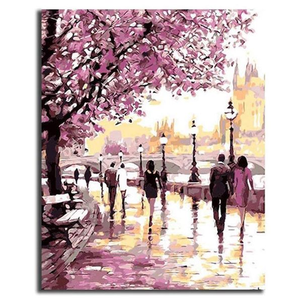 paintings paint by numbers diy acrylic painting kit for kids & adults 40x45cm walking crowd with 3 brushes
paintings paint by numbers diy acrylic painting kit for kids & adults 40x45cm walking crowd with 3 brushes