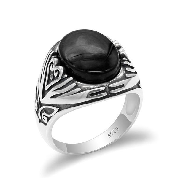sterling silver black agate ring for men big natural stone vintage rings love heart jewelry male husband birthday gift cluster, Golden;silver
sterling silver black agate ring for men big natural stone vintage rings love heart jewelry male husband birthday gift cluster, Golden;silver