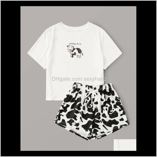 womens cotton pajama set female cow print pijamas mujer short sleeve tshirt and shorts ladies pyjamas summer sleepwear home clothes 24 i4xn1, Black;red
womens cotton pajama set female cow print pijamas mujer short sleeve tshirt and shorts ladies pyjamas summer sleepwear home clothes 24 i4xn1, Black;red