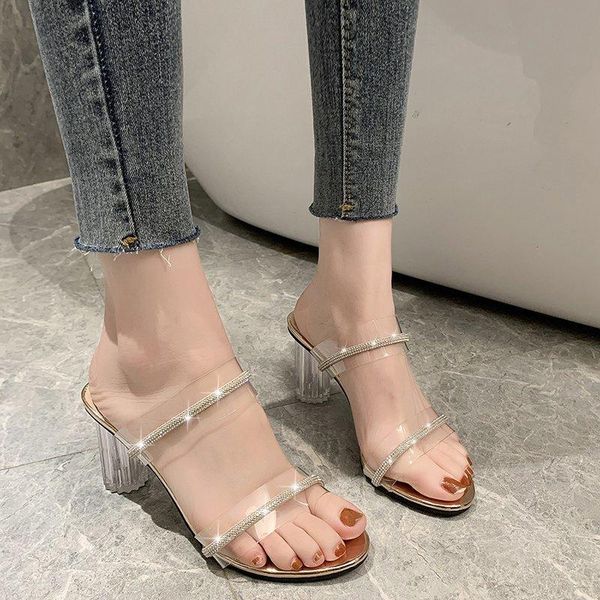 transparent high heels women slippers summer shoes celebrity wearing simple pvc clear strappy bling 8cm sandals, Black
transparent high heels women slippers summer shoes celebrity wearing simple pvc clear strappy bling 8cm sandals, Black