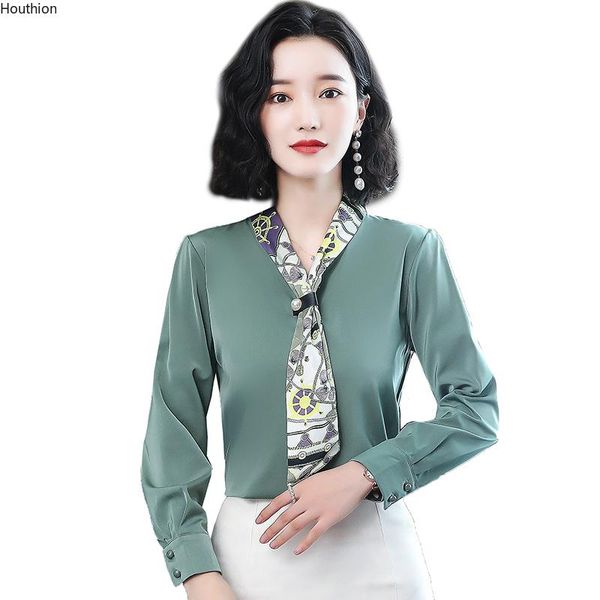 women's blouses & shirts houthion chiffon slim fashion long sleeve solid color bow tie shirt spring/autumn casual blouse, White
women's blouses & shirts houthion chiffon slim fashion long sleeve solid color bow tie shirt spring/autumn casual blouse, White