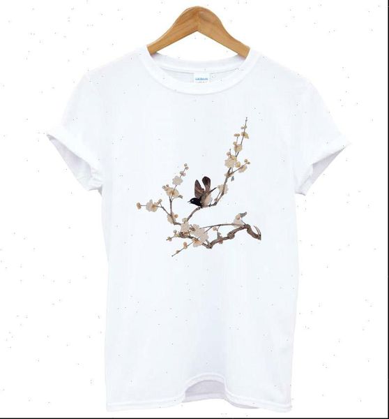 flower bird print cotton casual women t shirts funny girl tee hipster drop ship kt 14, White
flower bird print cotton casual women t shirts funny girl tee hipster drop ship kt 14, White