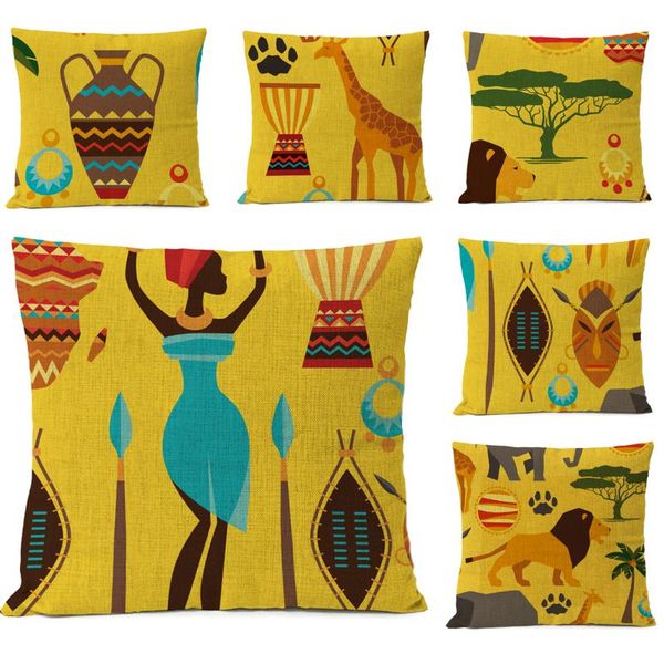 african woman pillow cover yellow linen case home decorative pillows animals cushion 20x20 cushion/decorative
african woman pillow cover yellow linen case home decorative pillows animals cushion 20x20 cushion/decorative