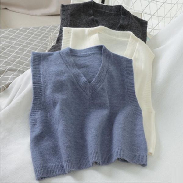 women's tanks & camis ladies women solid vest korean autumn jw9765 winter sweater sleeveless color v-neck loose pullover waistcoat kni, White
women's tanks & camis ladies women solid vest korean autumn jw9765 winter sweater sleeveless color v-neck loose pullover waistcoat kni, White