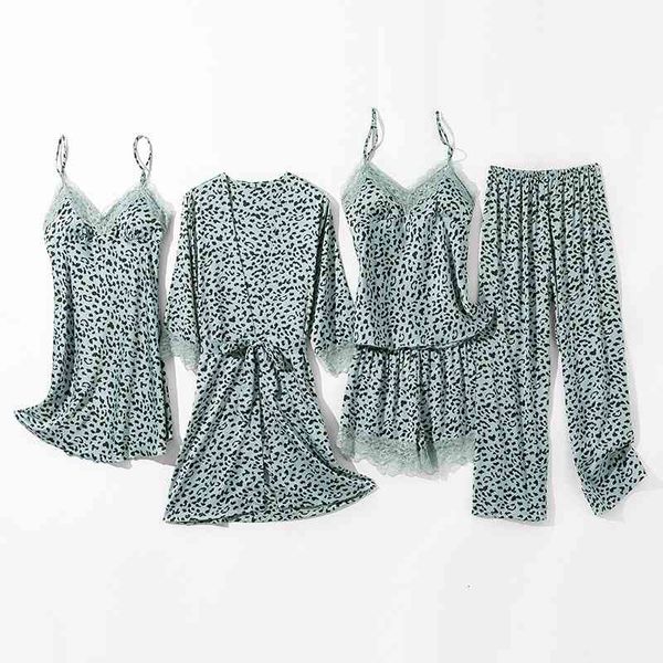 women's sleepwear satin 5pcs pajamas set leopard kimono gown women lace bathrobe spring summer pijamas nightgown silky homewe, Black;red
women's sleepwear satin 5pcs pajamas set leopard kimono gown women lace bathrobe spring summer pijamas nightgown silky homewe, Black;red