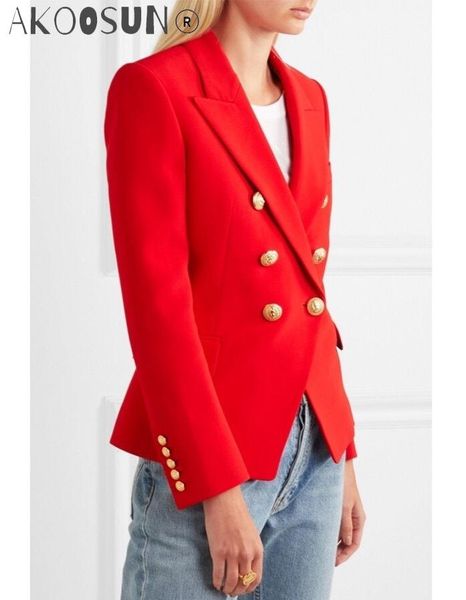 women's suits & blazers bop luxury classic design solid red double breasted blazer fitted shoulder pad peaked lapels woman fashion 2021, White;black
women's suits & blazers bop luxury classic design solid red double breasted blazer fitted shoulder pad peaked lapels woman fashion 2021, White;black