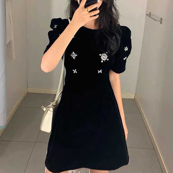 french niche temperament ladies black dress small incense wind scheming little black dress hepburn style female summer 210527, Black;gray
french niche temperament ladies black dress small incense wind scheming little black dress hepburn style female summer 210527, Black;gray