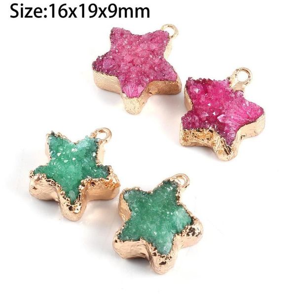 charms natural stone pendant star shaped edging crystal cluster for jewelry making diy bracelet necklace earring accessories, Bronze;silver
charms natural stone pendant star shaped edging crystal cluster for jewelry making diy bracelet necklace earring accessories, Bronze;silver