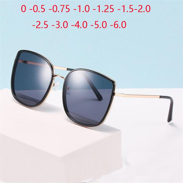 designer sunglasses metal cat eye nearsighted finished gray lens women square prescription eyeglasses diopter 0 -0.5 -1.0 -1.5 to -6.0, White;black
designer sunglasses metal cat eye nearsighted finished gray lens women square prescription eyeglasses diopter 0 -0.5 -1.0 -1.5 to -6.0, White;black