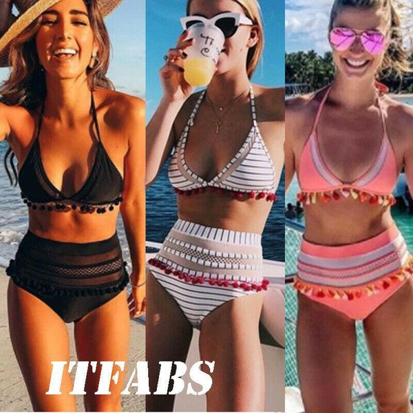 women's swimwear uk 2021 fashion women high waist bikini set push-up bra mesh beach swimsuit bathing black white pink s-xl, White;black
women's swimwear uk 2021 fashion women high waist bikini set push-up bra mesh beach swimsuit bathing black white pink s-xl, White;black