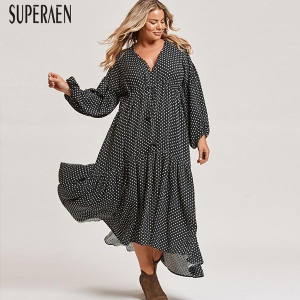 casual dresses superaen europe long dress summer 2021 fashion sleeve beach female v neck dot women clothing, Black;gray
casual dresses superaen europe long dress summer 2021 fashion sleeve beach female v neck dot women clothing, Black;gray