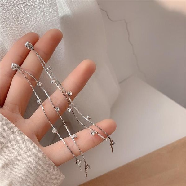dangle & chandelier korea 2021 s925 needle long tassel earrings for women female elegant temperament fashion ear jewelry accessories, Silver
dangle & chandelier korea 2021 s925 needle long tassel earrings for women female elegant temperament fashion ear jewelry accessories, Silver