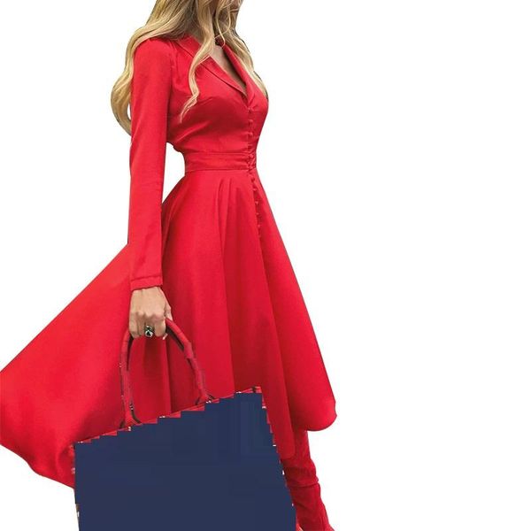 women split button down long sleeve v neck high waist asymmetrical swing dress sukienka casual party midi 2021 dresses, Black;gray
women split button down long sleeve v neck high waist asymmetrical swing dress sukienka casual party midi 2021 dresses, Black;gray