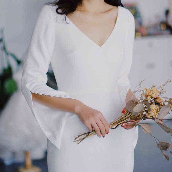 luxury street style dresses white fishtail long evening female slim 2021 deep v lady temperament banquet simple, Black;pink 
luxury street style dresses white fishtail long evening female slim 2021 deep v lady temperament banquet simple, Black;pink