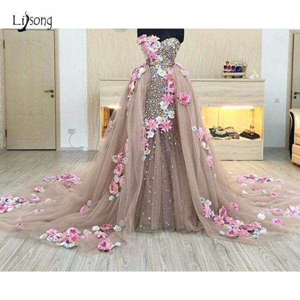 party dresses saudi arabic crystal 2 pieces evening with detachable train 3d flower gowns beaded gown abendkleider, White;black
party dresses saudi arabic crystal 2 pieces evening with detachable train 3d flower gowns beaded gown abendkleider, White;black